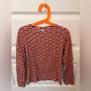 ⭐️2 for $25⭐️ Zara heart print long sleeve shirt